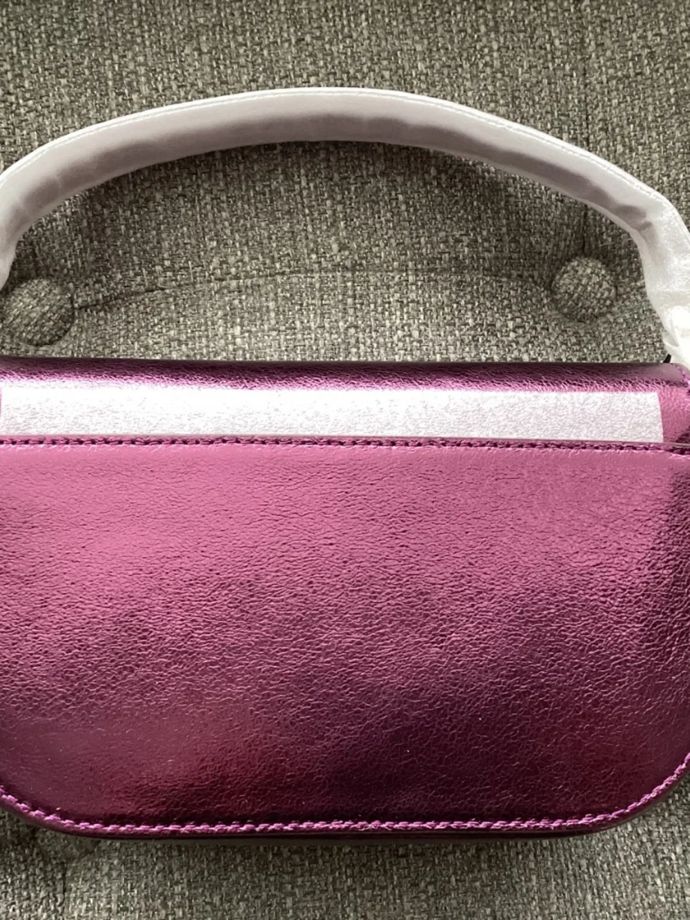 Kate Spade New York krista metallic chain flap crossbody bag